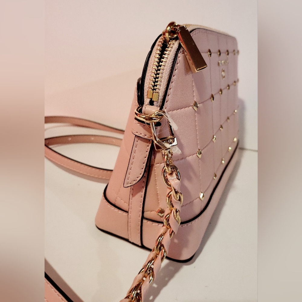 🆕MICHAEL KORS Jet SET CHARM Smokey Rose LG Dome Crossbody - Picture 9 of 16